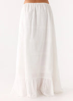 Lior Cotton Maxi Skirt - White