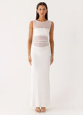 Sabre Maxi Dress - White