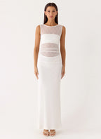 Sabre Maxi Dress - White