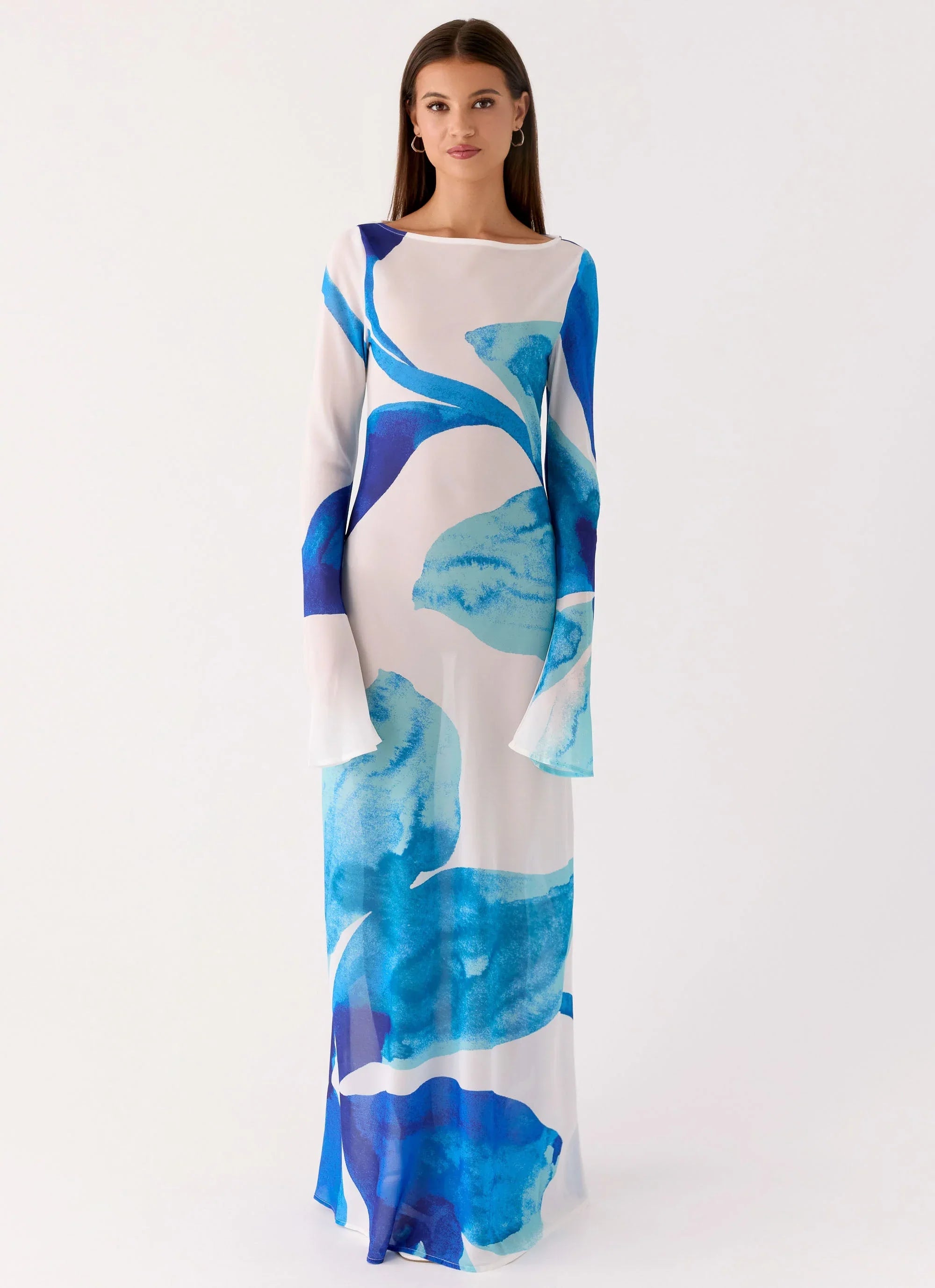 Lorde Maxi Dress - Cerulean Bloom