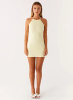 High Tide Swim Mini Dress - Pastel Yellow