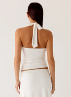 Payback Shell Trim Top - White