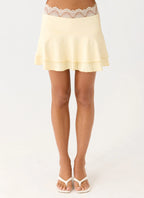 Aleenah Mini Skirt - Yellow
