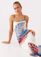 Everett Maxi Dress - White Sea Bloom