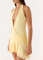Renata Mini Dress - Lemon