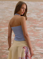 Nera Halter Top - periwinkle