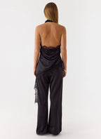 Emilee Cowl Top - Black