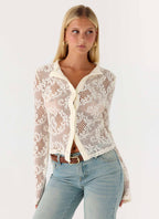 Orellia Long Sleeve Top - Ivory