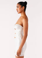 Clyra Sequin Mini Dress - Ivory