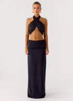 Elisabetta Maxi Skirt - Black