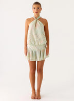 Beginning Mini Dress - Mystic Paisley