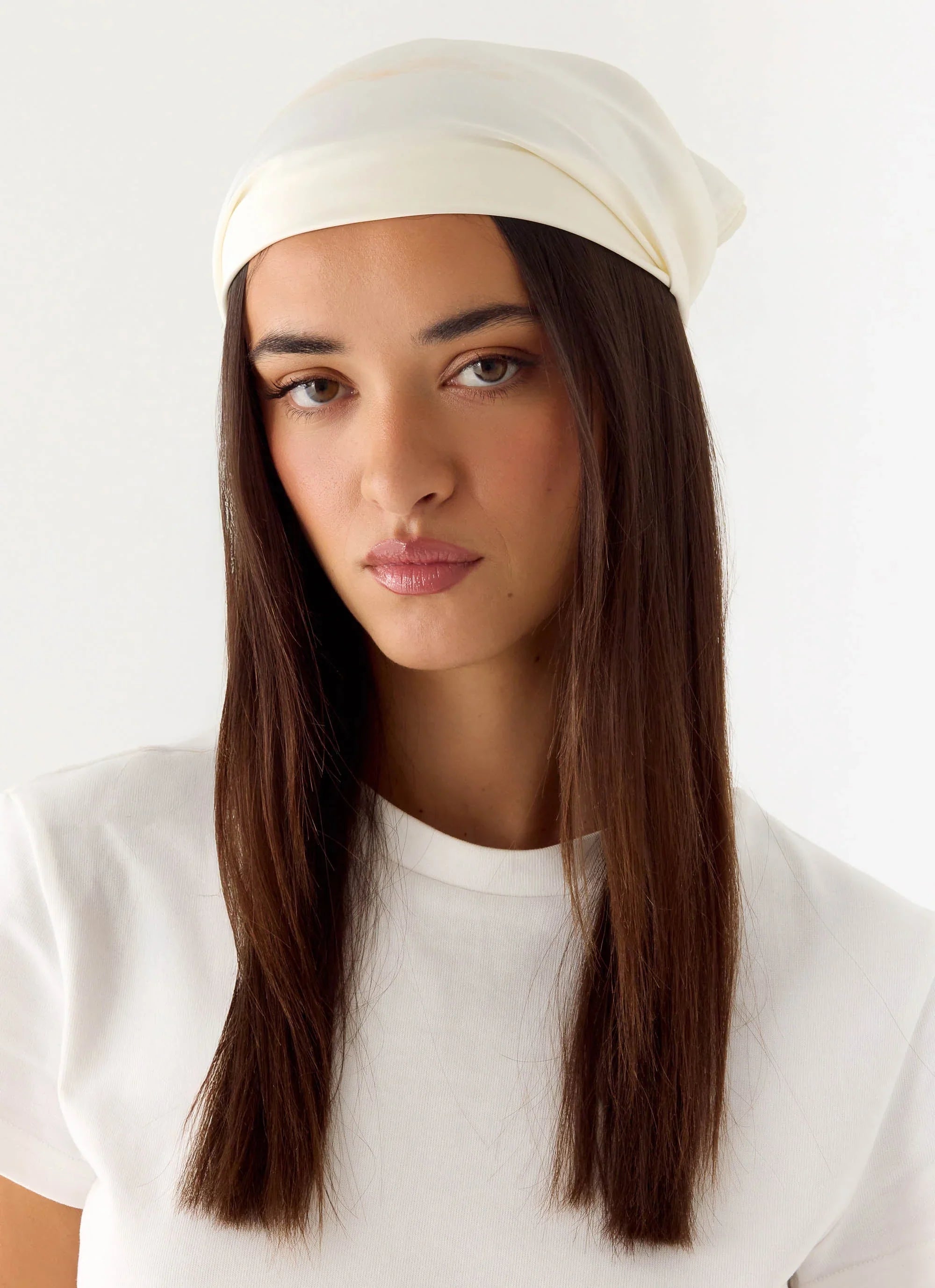 Lover Vibes Head Scarf - Cream