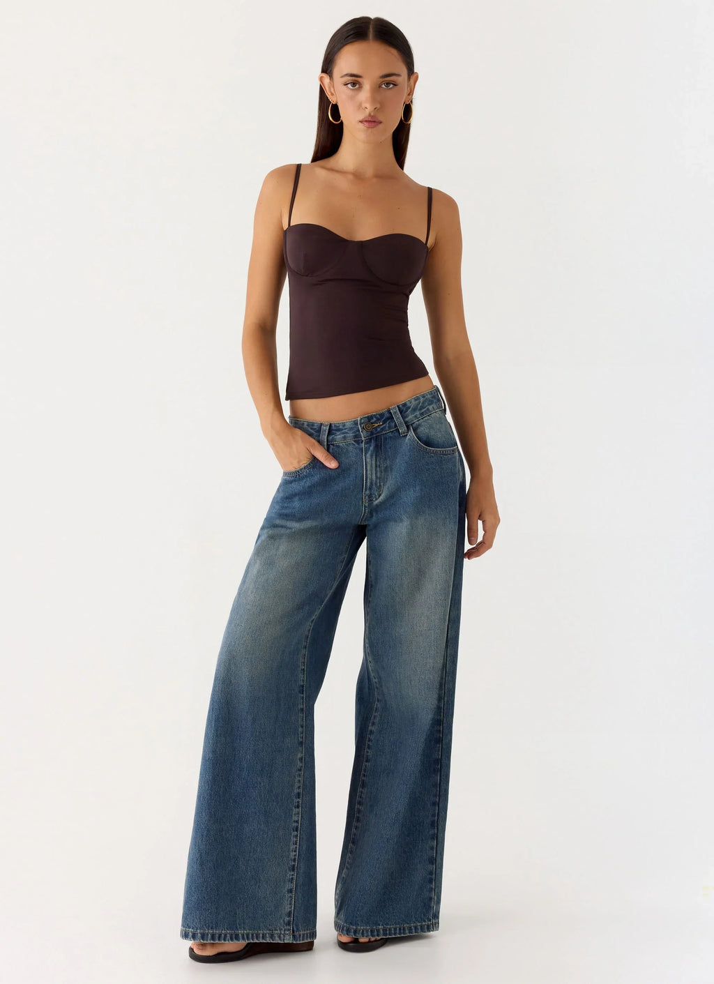 Ame Underwire Top - Chocolate