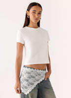 Sweet Thing Lace Scarf - White