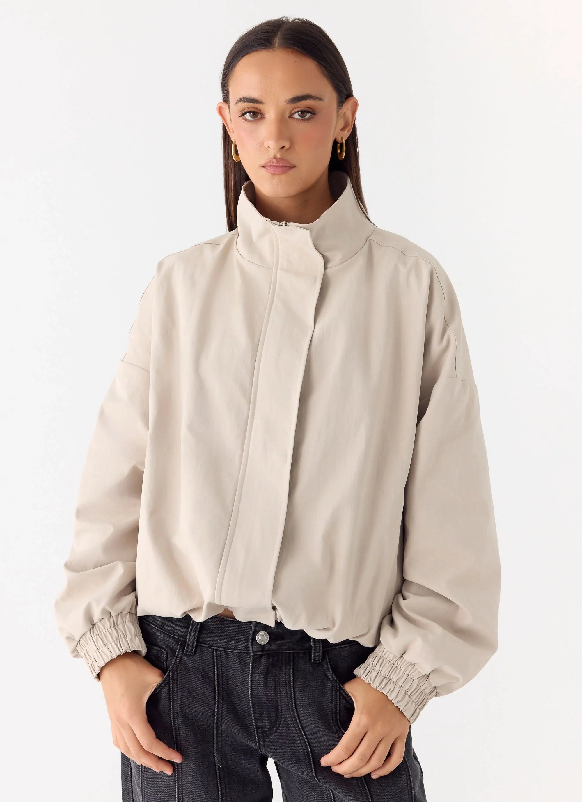 Luca Trench Jacket - Cool Tan