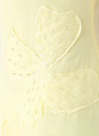 Aysha Beaded Flower Midi Dress - Yellow
