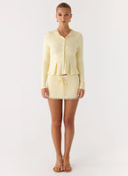 Landon Long Sleeve Top - Butter Yellow