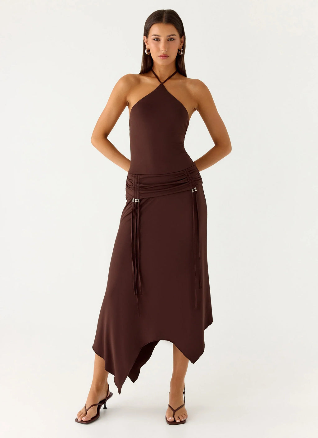 Becerra Midi Dress - Cool Chocolate
