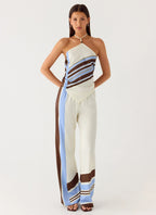 Deacon Low Rise Pants - Purple Stripe