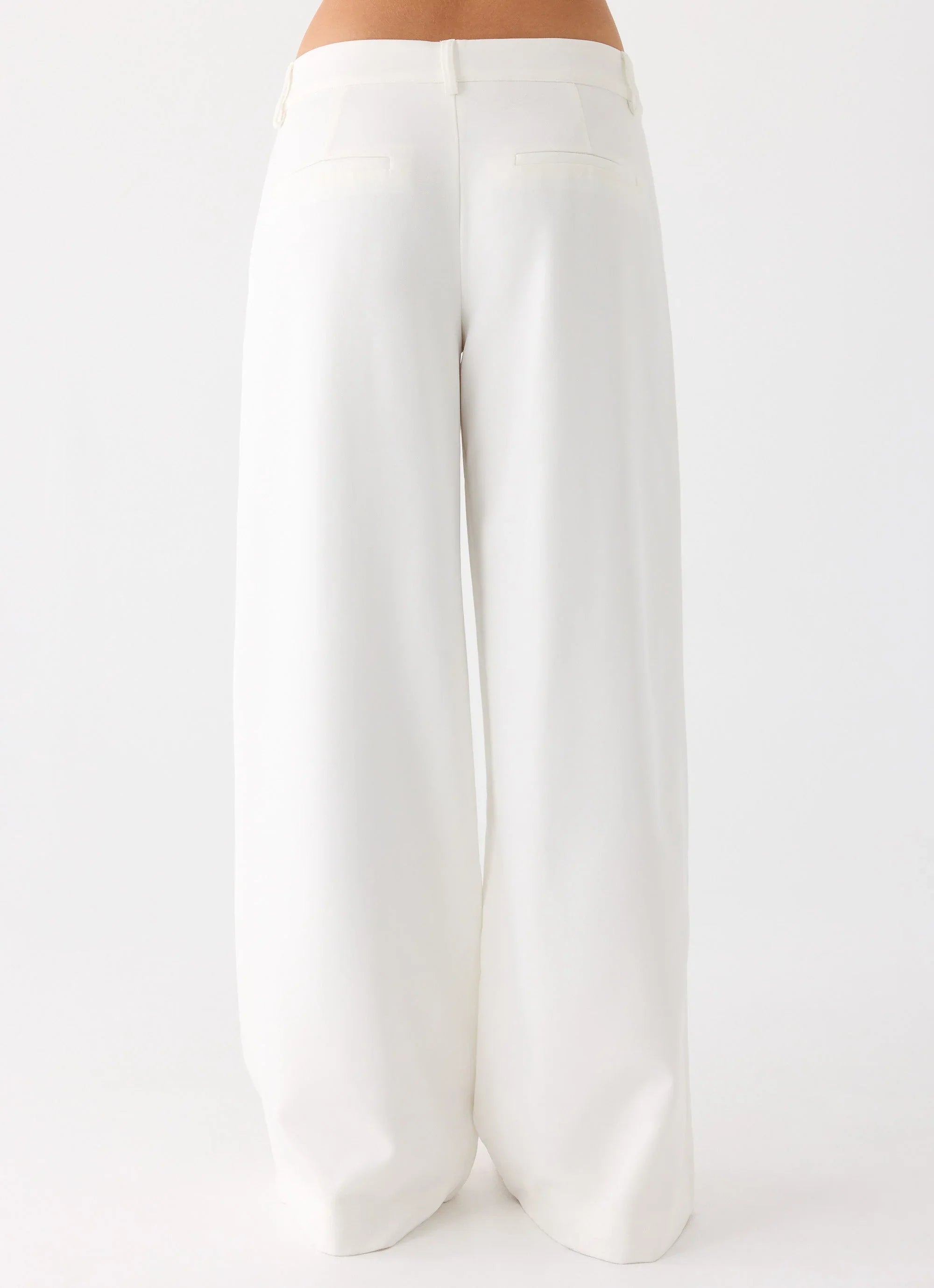 Samuel Low Rise Suiting Pants - White