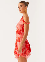 Wade Mini Dress - Sicily Sunsets Print