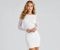 Amanda Open Back Embellished Mini Dress