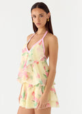 Read Your Mind Mini Dress - Lemon Soleil