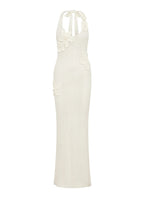 Novalee Flower Crochet Maxi Dress - Ivory
