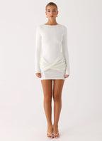 Overprotected Sequin Mini Dress - White