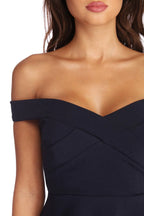 Cross Over Skater Dress